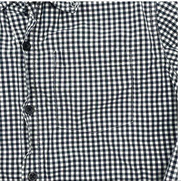 Gap Factory Kids Gingham Button Down Shirt Size M - Picture 4 of 6